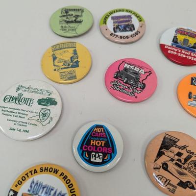 Hot Rod Button Pins