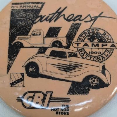 Hot Rod Button Pins