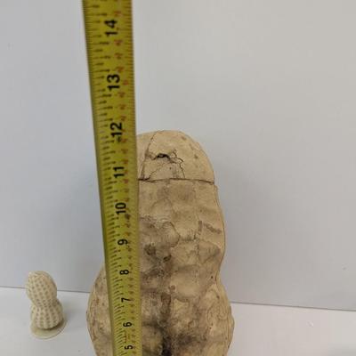 Planters Peanut Paper Mache Container & Small Peanut