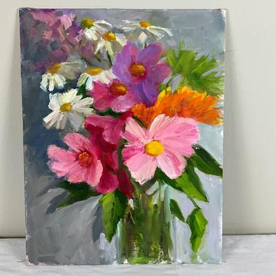 174 Original Oil Painting "Fresh Cut" Flowers by Kathie Rogers