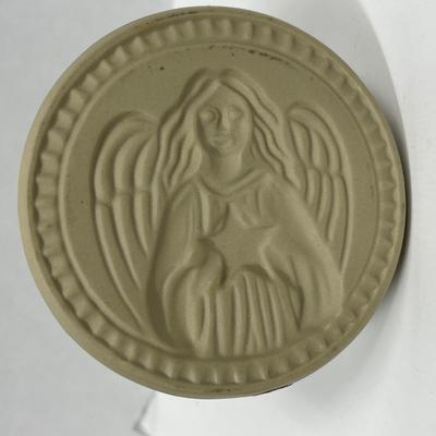 Brown Bag Cookie Stamp Mold Christmas Heavenly Angel #11