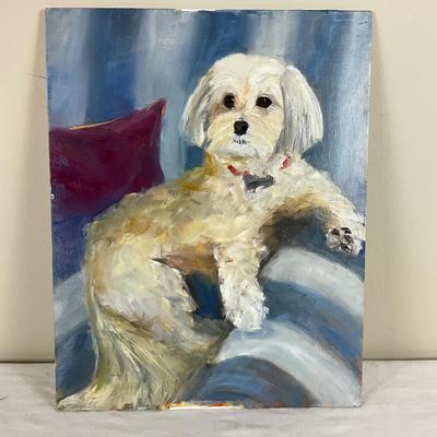 177 Original Oil Painting "Teddy" by Kathie Rogers