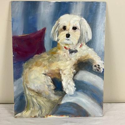 177 Original Oil Painting "Teddy" by Kathie Rogers