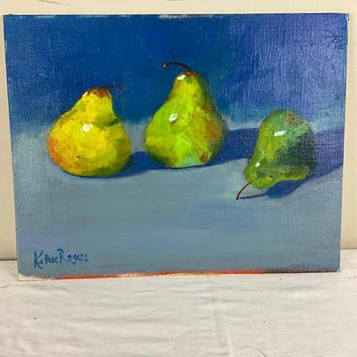 182 Original Oil Painting "Pears" by Kathie Rogers