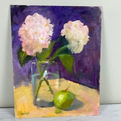 183 Original Oil Painting "Green Apple" by Kathie Rogers