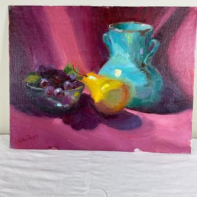 186 Original Oil Painting Still Life Pottery by Kathie Rogers