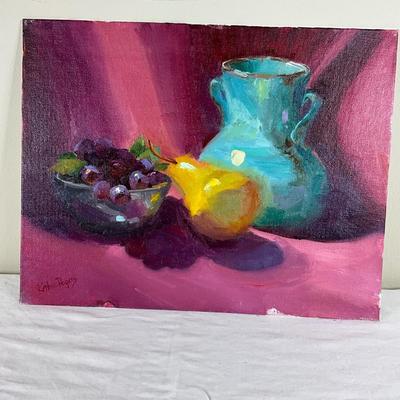 186 Original Oil Painting Still Life Pottery by Kathie Rogers