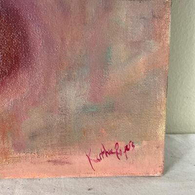 193 Original Oil Painting "Copper & Peaches" by Kathie Rogers