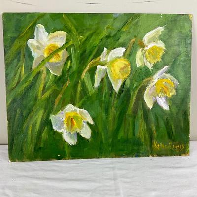 196 Original Oil Painting "Spring is Up" by Kathie Rogers