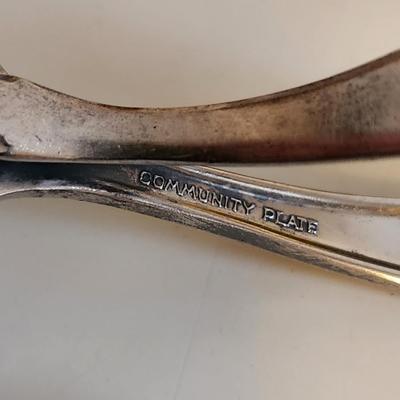 Sale Photo Thumbnail #382: This auction lot is for Two Silverplated Baby Feeding Spoons.  One is quite modern with the word "Baby" and the other has a 20's vibe.  Both are marked - one is Imperial and the other Community.  Great gifting idea for any newborns.