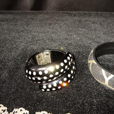UNIQUE SILVER-TONE BRACELET W/2 OTHER BRACELETS