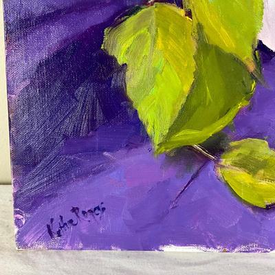 198 Original Oil Painting Still Life of Blue and White Urn by Kathie Rogers