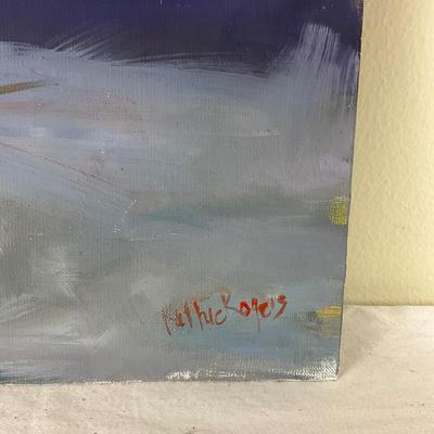 200 Original Oil Painting "Red Tulips" by Kathie Rogers