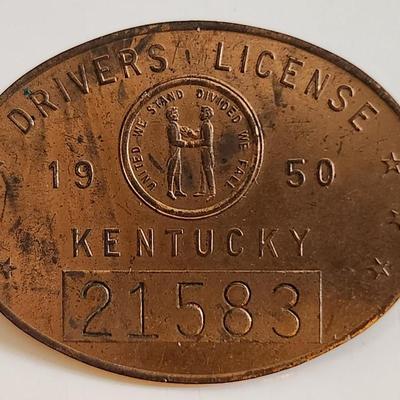 1959 Kentucky Driver's License