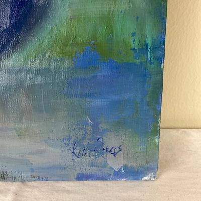 201 Original Oil Painting "Sunflowers in Vase" by Kathie Rogers