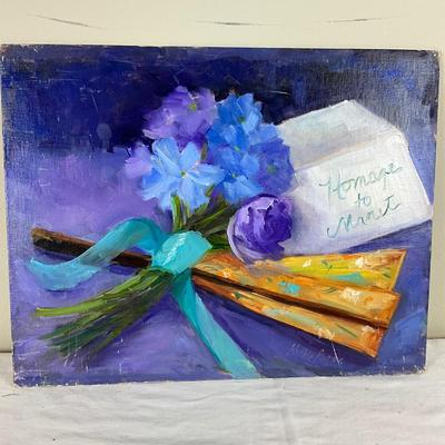 202 Original Oil Painting "Homage to Monet" by Kathie Rogers