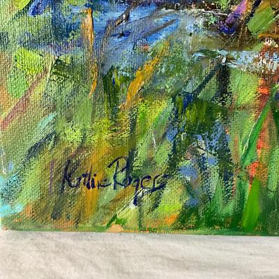 203 Original Oil Painting "Sitting Pretty" by Kathie Rogers