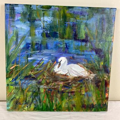 203 Original Oil Painting "Sitting Pretty" by Kathie Rogers