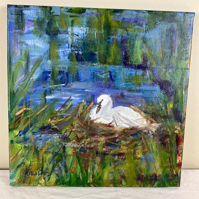 203 Original Oil Painting "Sitting Pretty" by Kathie Rogers