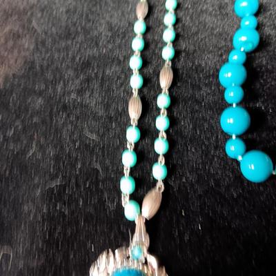 TEAL TONED COSTUME JEWELRY