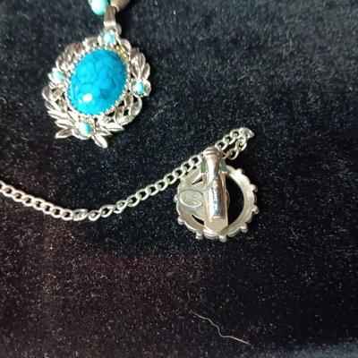 TEAL TONED COSTUME JEWELRY