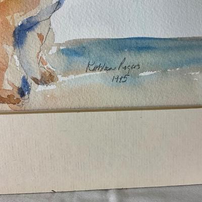 210 Original Watercolor of Dog by Kathie Rogers