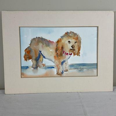 210 Original Watercolor of Dog by Kathie Rogers