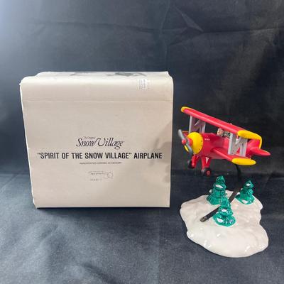 Lot 135 | Spirit of the Snow Village Airplane