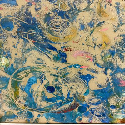 215 "Swirls" Monoprint by Kathie Rogers
