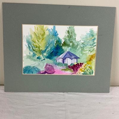 217 Original Watercolor "Cabana" by Kathie Rogers