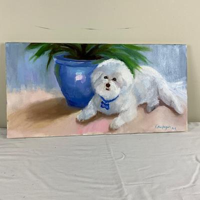 219 Original Oil Painting "Teddy" by Kathie Rogers