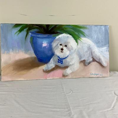 219 Original Oil Painting "Teddy" by Kathie Rogers