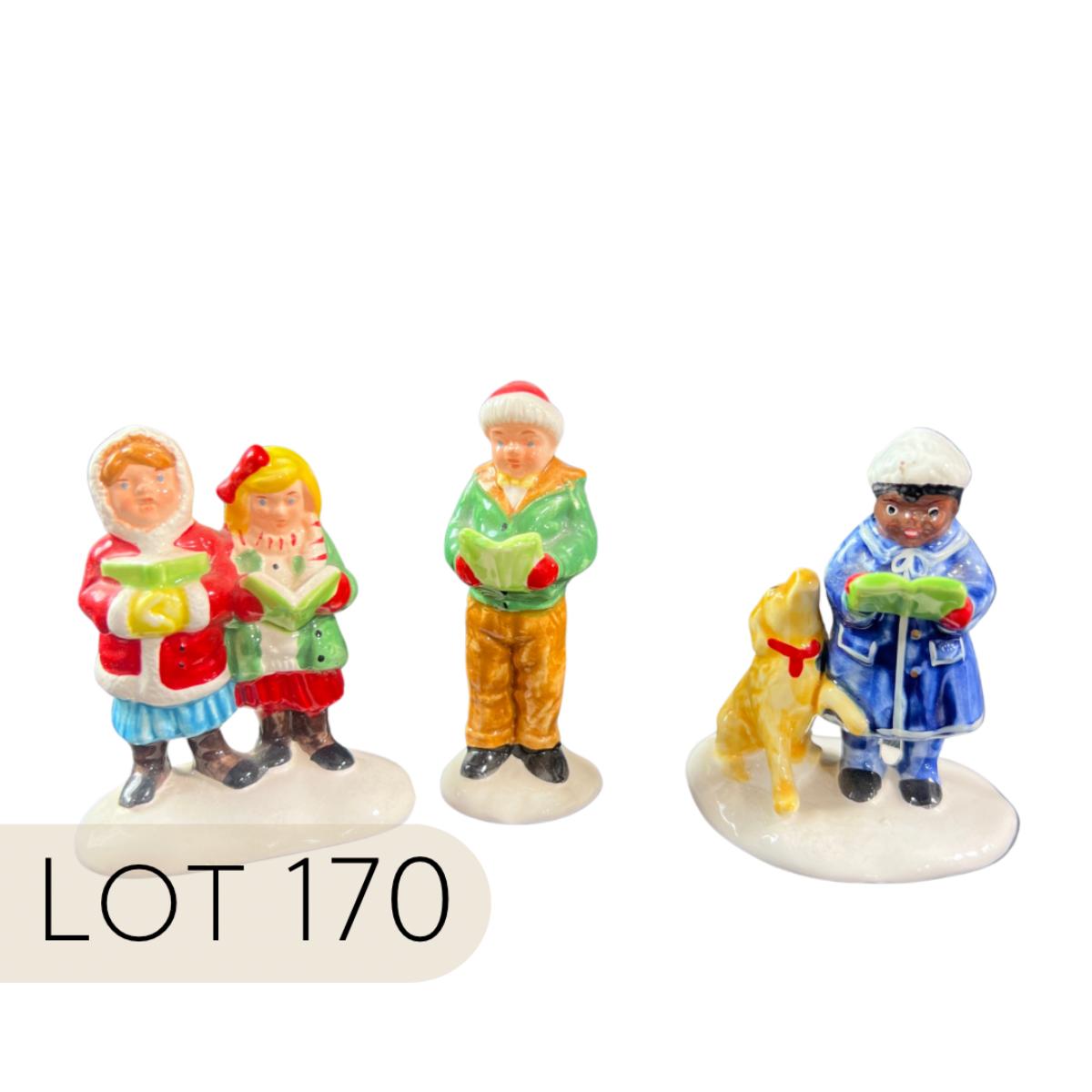 Department 56 Here We Come A'Caroling Set 3 Pezzi | Villaggio Di Neve, Collezione Natalizia, Altezza 6,3 Cm, 56.51616