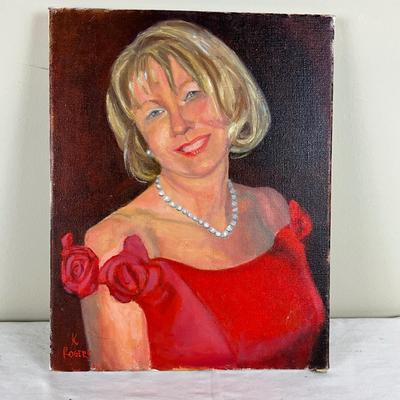 223 Original Oil Painting "Self Portrait" by Kathie Rogers