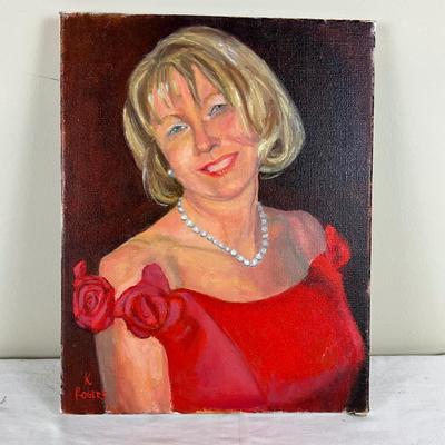 223 Original Oil Painting "Self Portrait" by Kathie Rogers