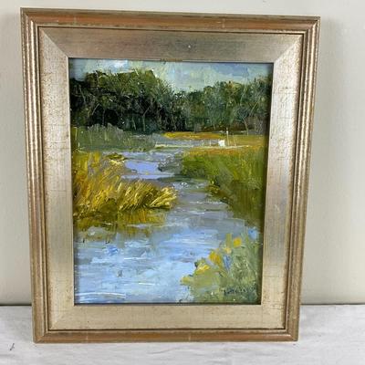 225 Original Oil Painting "Eastern Shore Creek" by Kathie Rogers