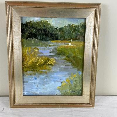 225 Original Oil Painting "Eastern Shore Creek" by Kathie Rogers