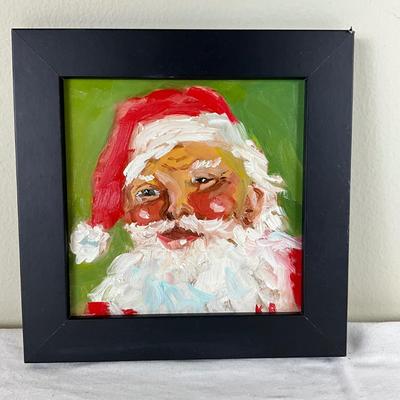 232 Original Oil Painting "Santa" by Kathie Rogers