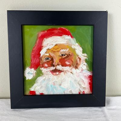 232 Original Oil Painting "Santa" by Kathie Rogers