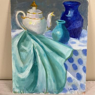 239 Original Oil Painting "Polka Dots" by Kathie Rogers