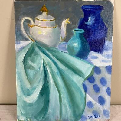239 Original Oil Painting "Polka Dots" by Kathie Rogers