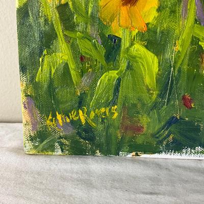 241 Original Oil Painting "Sunflower Field" by Kathie Rogers
