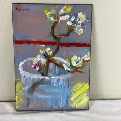 243 Original Oil Painting "Homage to Van Gogh" by Kathie Rogers
