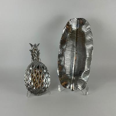 247 Two Aluminum Serving Dishes