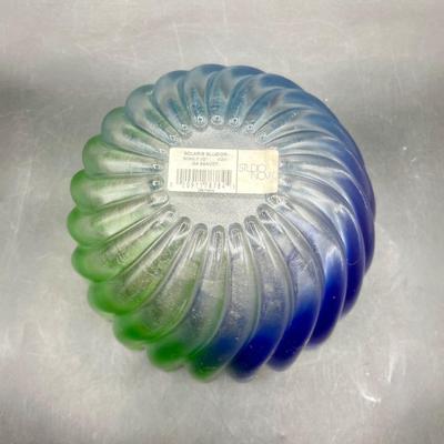 Studio Nova Solaris Blue Green Glass Bowl