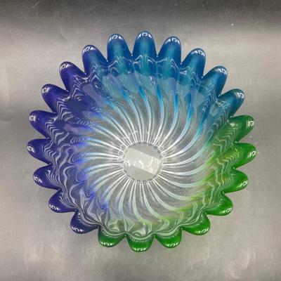 Studio Nova Solaris Blue Green Glass Bowl