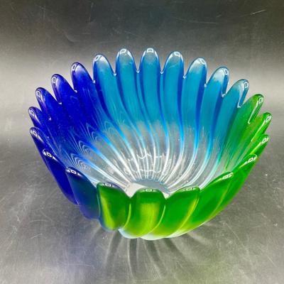 Studio Nova Solaris Blue Green Glass Bowl