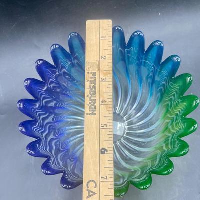 Studio Nova Solaris Blue Green Glass Bowl