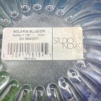 Studio Nova Solaris Blue Green Glass Bowl