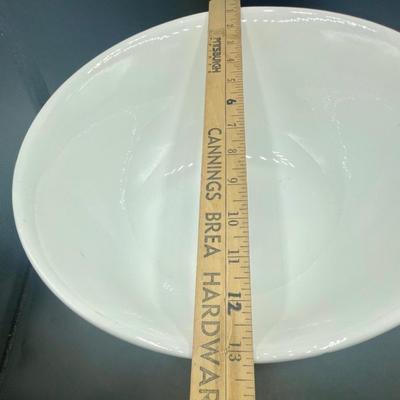 Large White Porcelain Salad Bowl